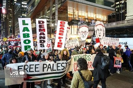تظاهرات ضد صهیونیستی در نیویورک
