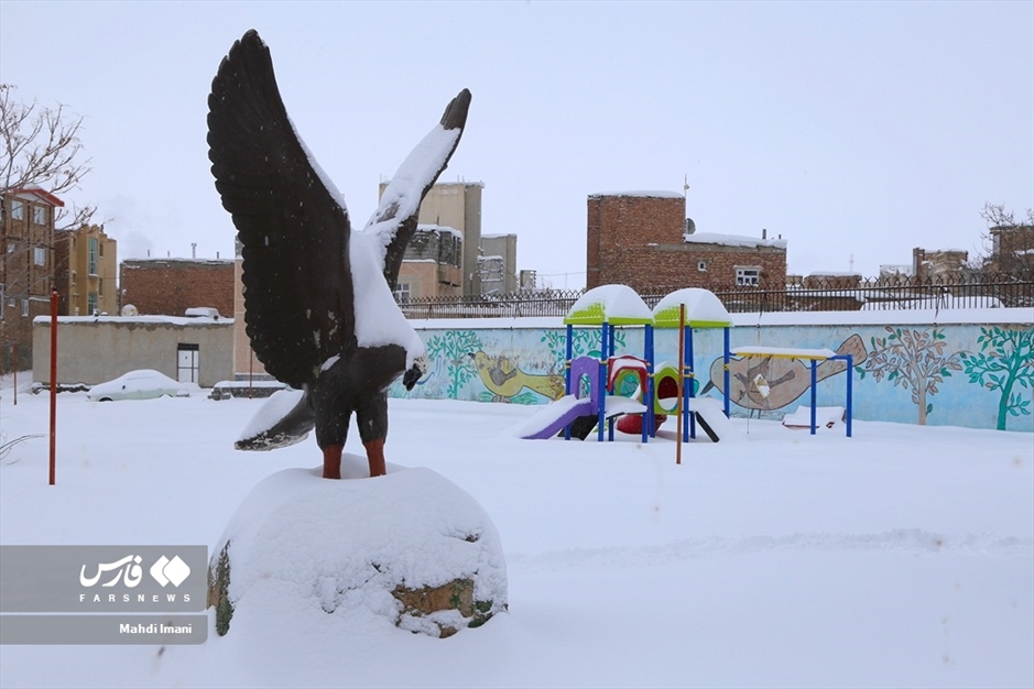 اَهَر زیر برف