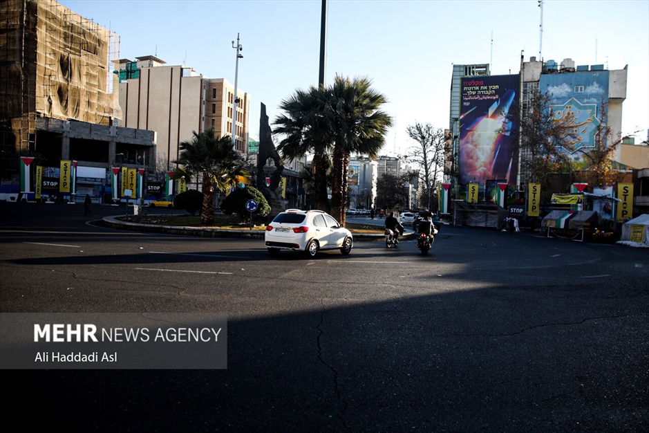 جدیدترین دیوارنگاره میدان فلسطین