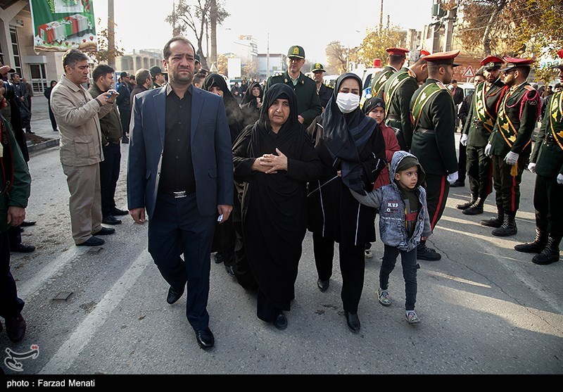 مراسم تشییع پیکر شهید شهریار بابایی - کرمانشاه