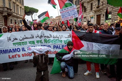 تظاهرات همبستگی با فلسطین در ایتالیا 