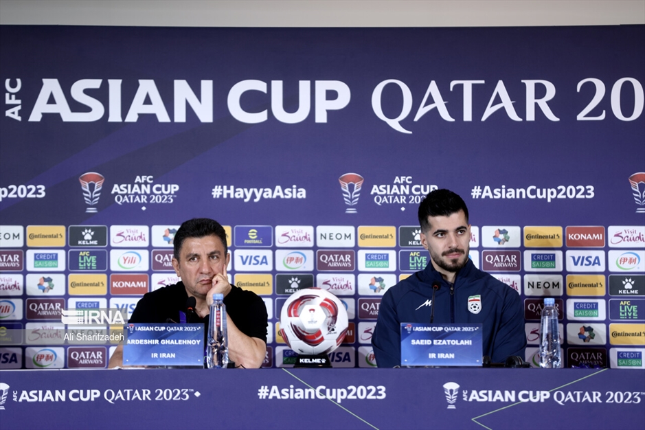 نشست خبری سرمربیان تیم های ملی ایران و قطر