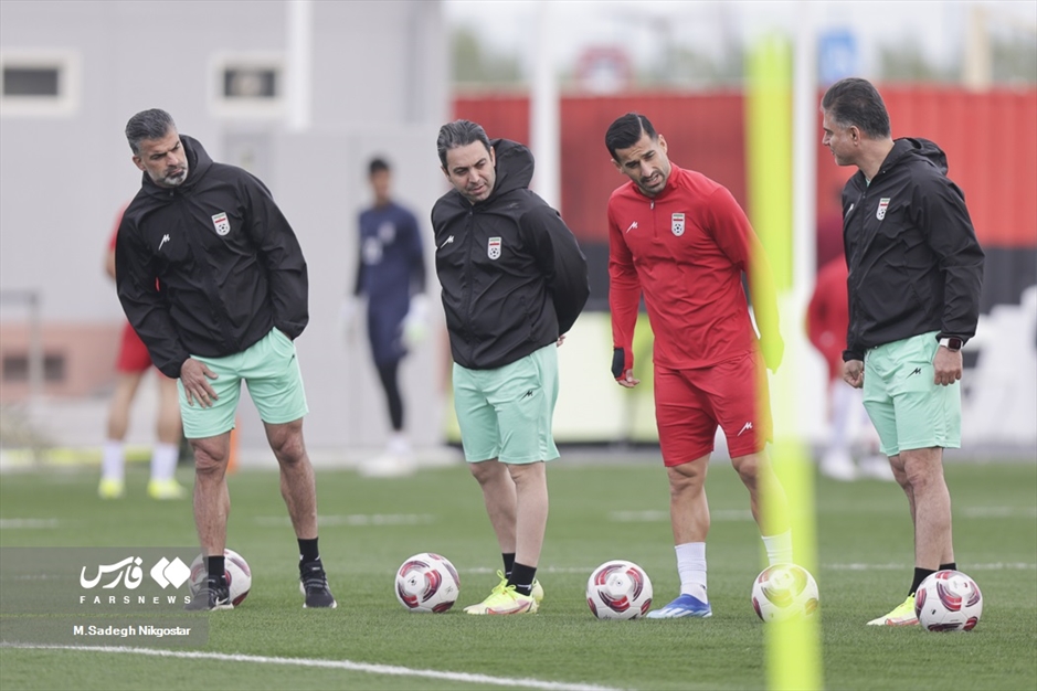 آخرین تمرین تیم ملی پیش از دیدار با ژاپن