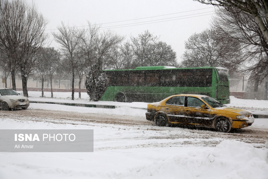 بارش سنگین برف در اردبیل