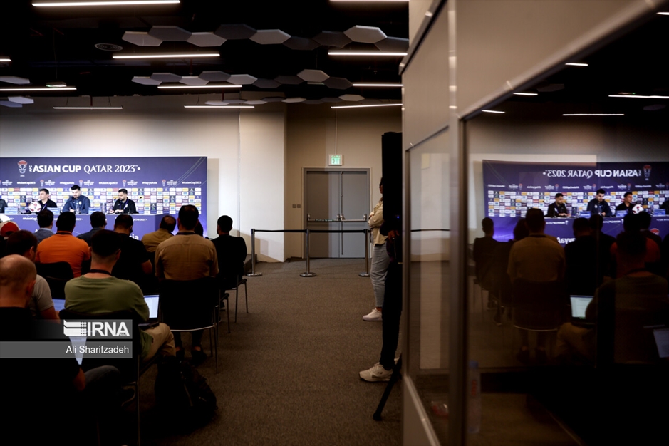 نشست خبری سرمربیان تیم های ملی ایران و قطر