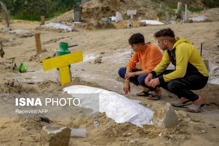 هوای سرد و بارانی غزه جنگ زده