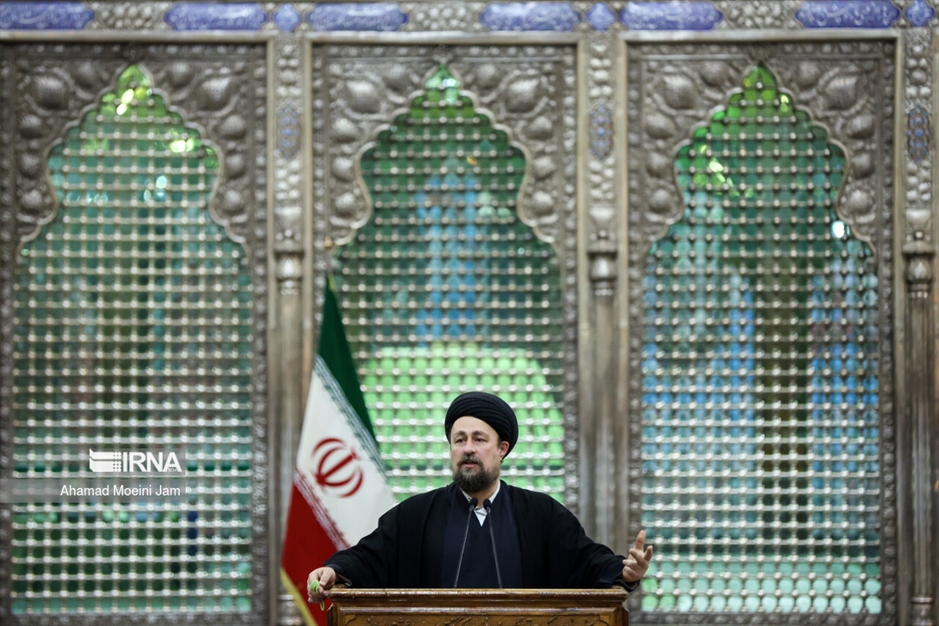 تجدید میثاق اعضای هیات دولت با امام راحل (ره)