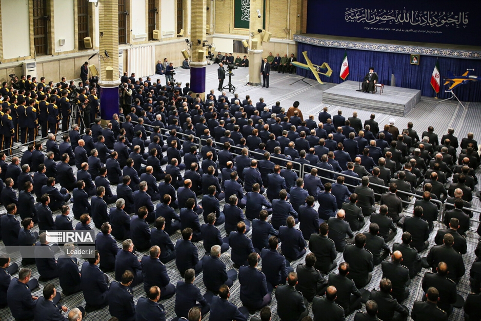 دیدار جمعی از فرماندهان نیروی هوایی ارتش با رهبر انقلاب