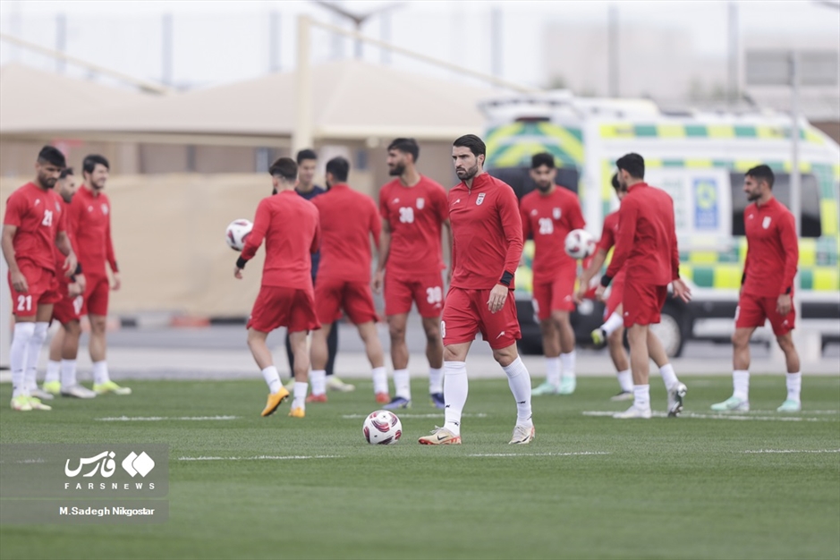 آخرین تمرین تیم ملی پیش از دیدار با ژاپن