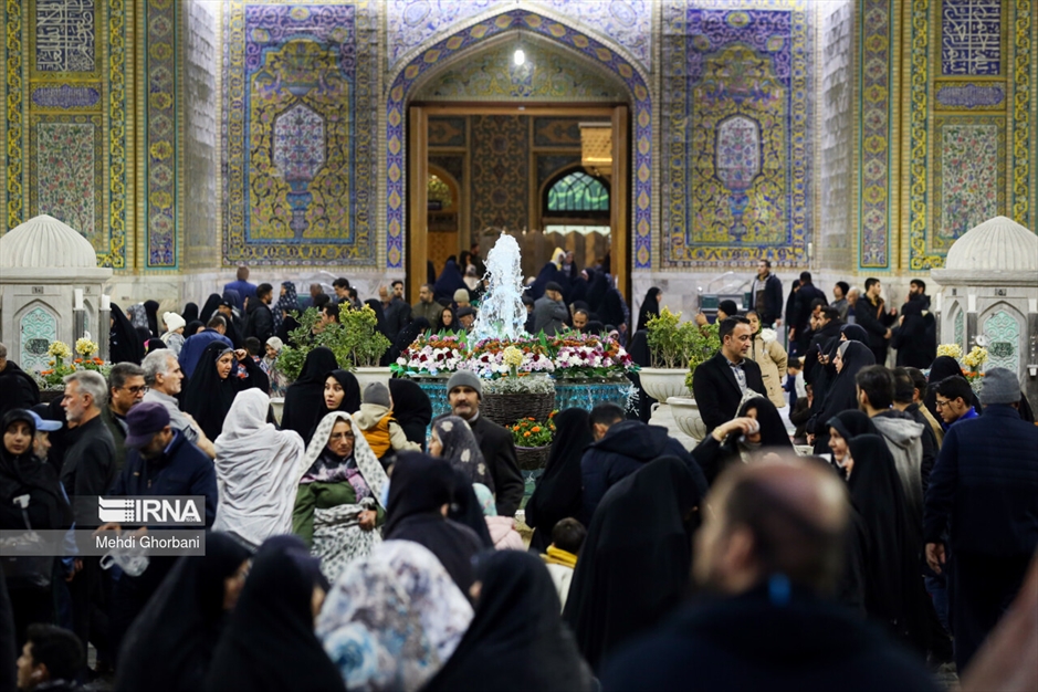 حرم رضوی در شب میلاد امام جواد علیه‌السلام