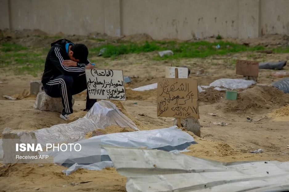 هوای سرد و بارانی غزه جنگ زده