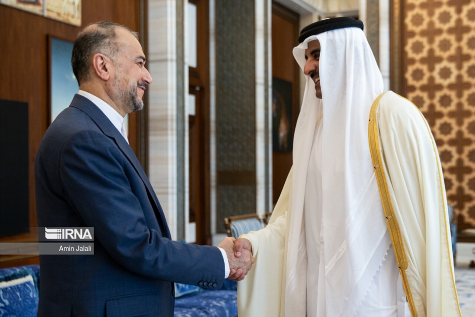 دیدار وزیر امور خارجه با امیر قطر