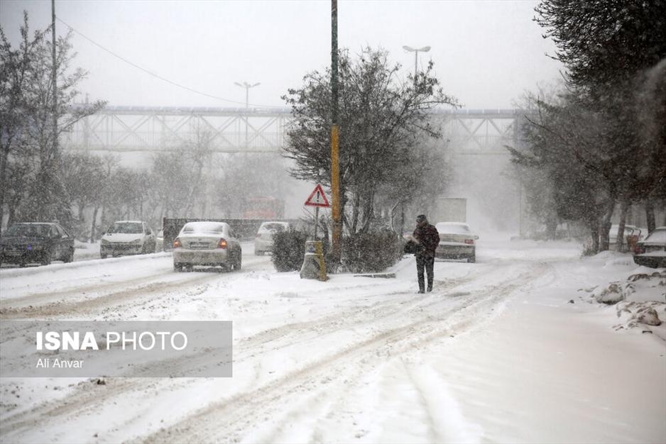 بارش سنگین برف در اردبیل
