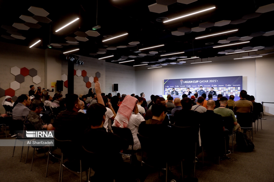 نشست خبری سرمربیان تیم های ملی ایران و قطر