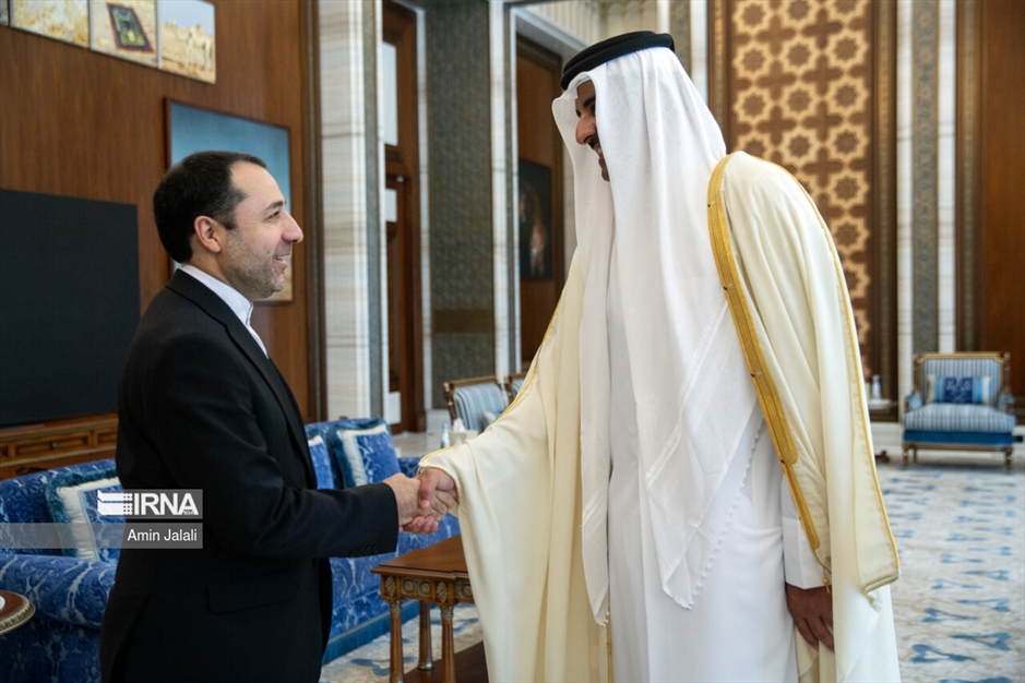 دیدار وزیر امور خارجه با امیر قطر