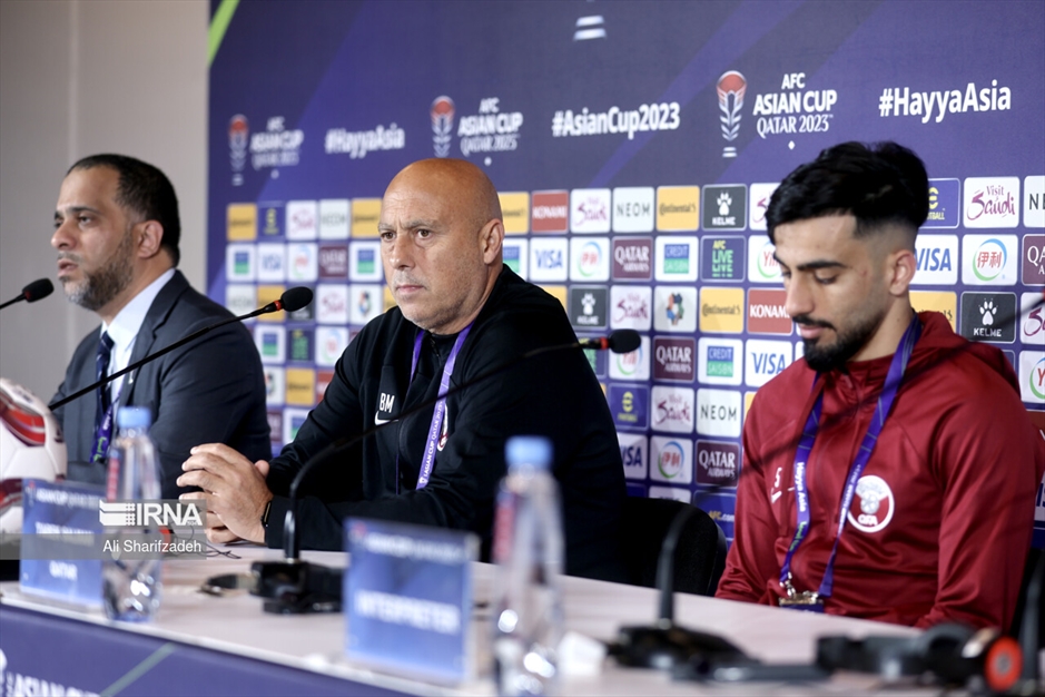 نشست خبری سرمربیان تیم های ملی ایران و قطر