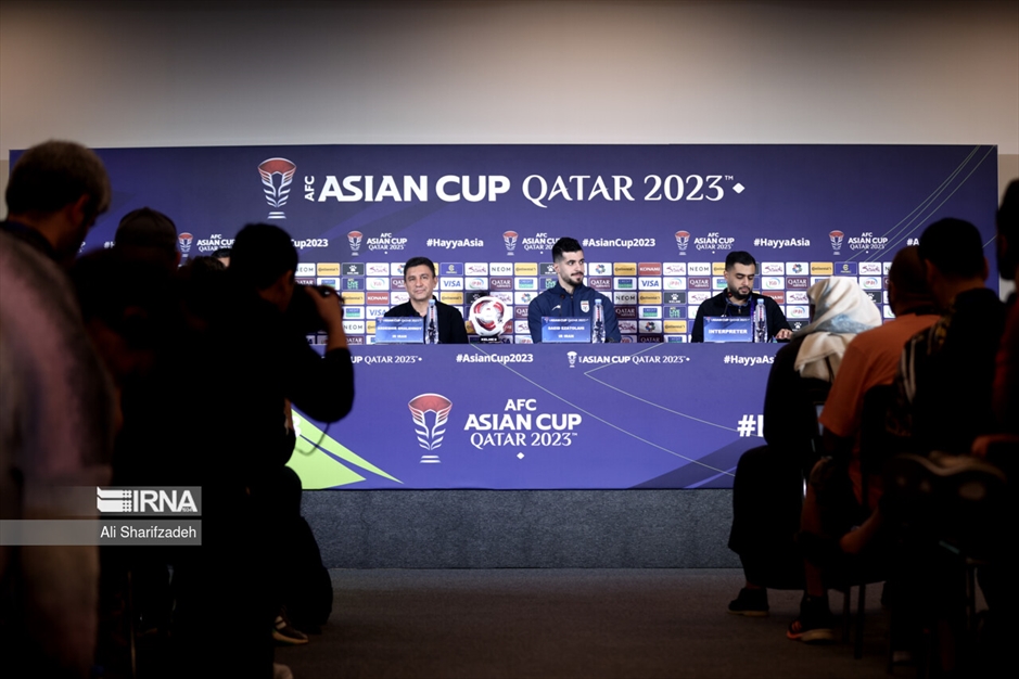 نشست خبری سرمربیان تیم های ملی ایران و قطر