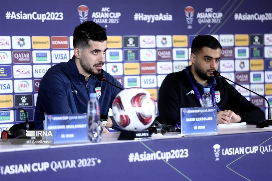 نشست خبری سرمربیان تیم های ملی ایران و قطر