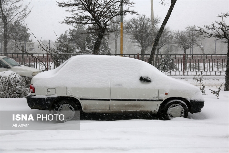 بارش سنگین برف در اردبیل