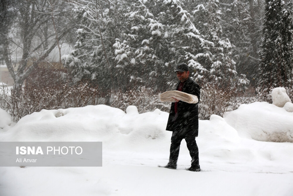 بارش سنگین برف در اردبیل
