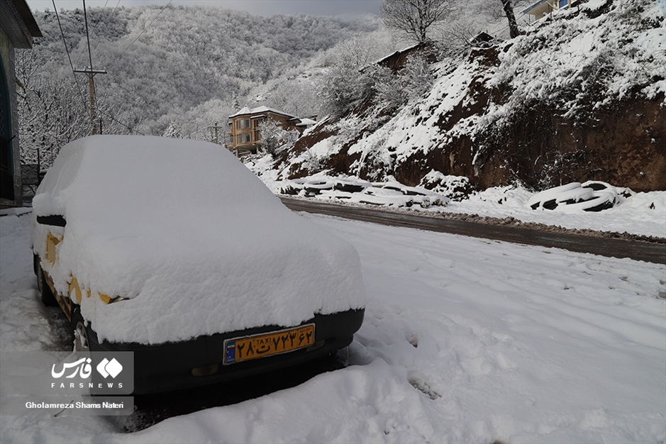 چهره برفی کوهستان چالوس