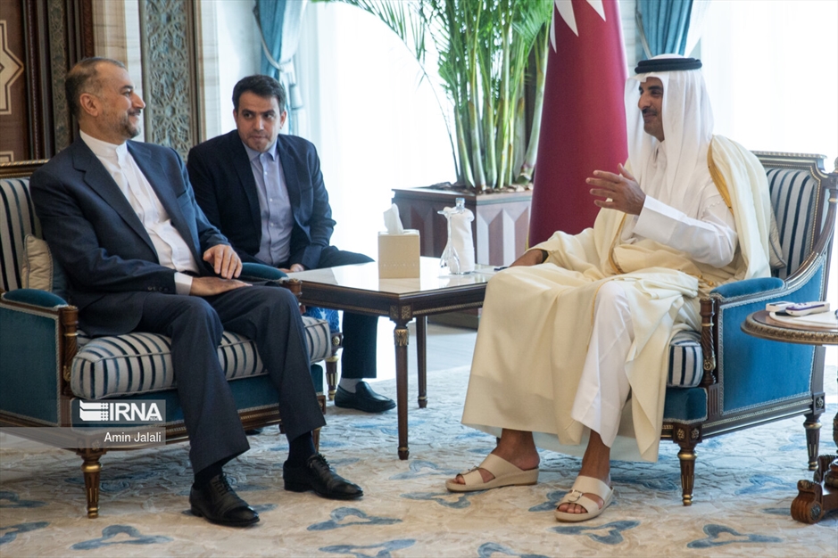 دیدار وزیر امور خارجه با امیر قطر