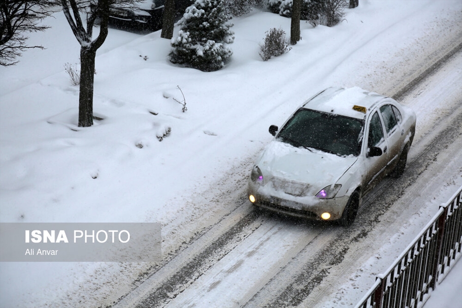 بارش سنگین برف در اردبیل