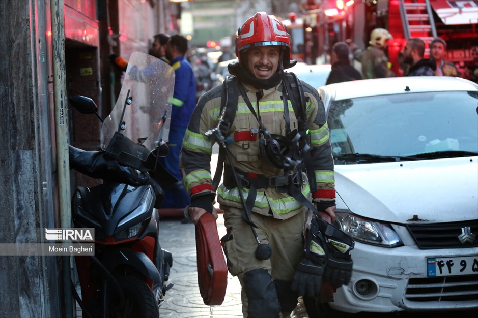 آتش سوزی در خیابان کریمخان