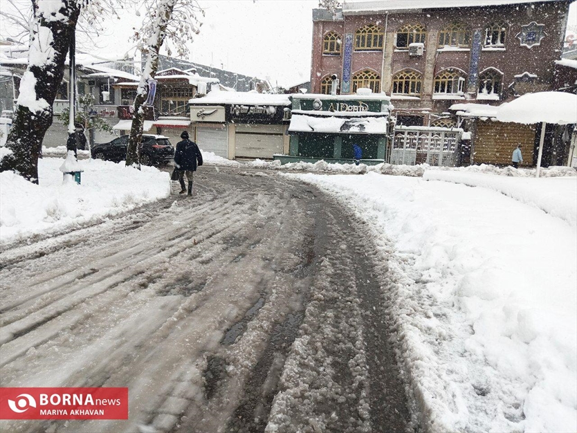 نخستین برف زمستانی رشت