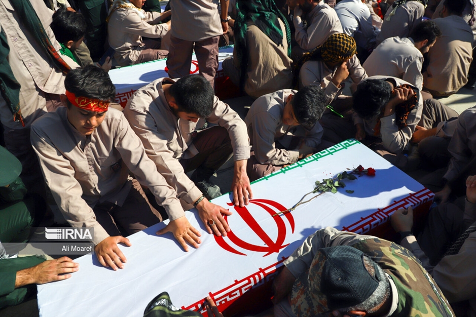 استقبال از پیکر شهدا در مرز شلمچه