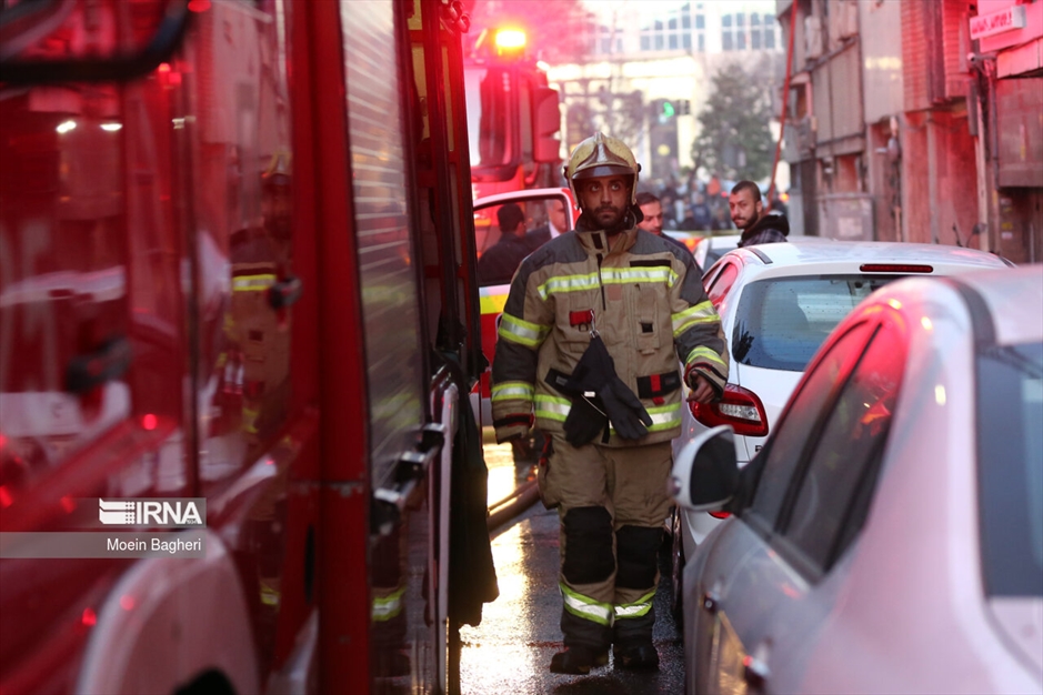 آتش سوزی در خیابان کریمخان