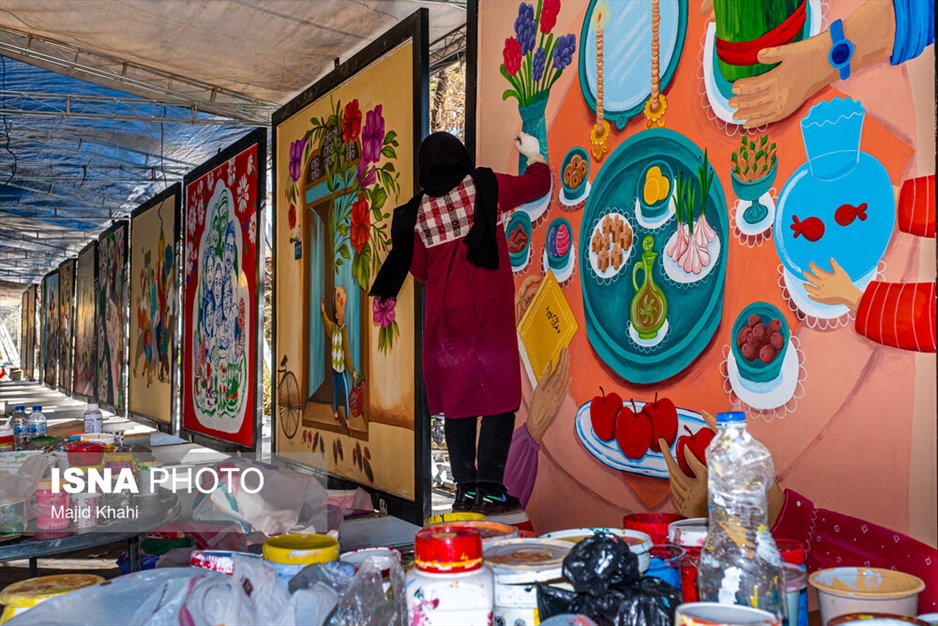 جشنواره تخم مرغ رنگی و تابلو نقاشی