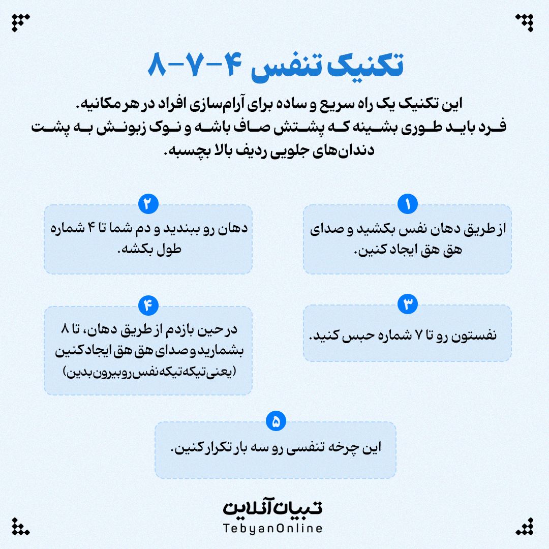 تمرین تنفسی اضطراب  