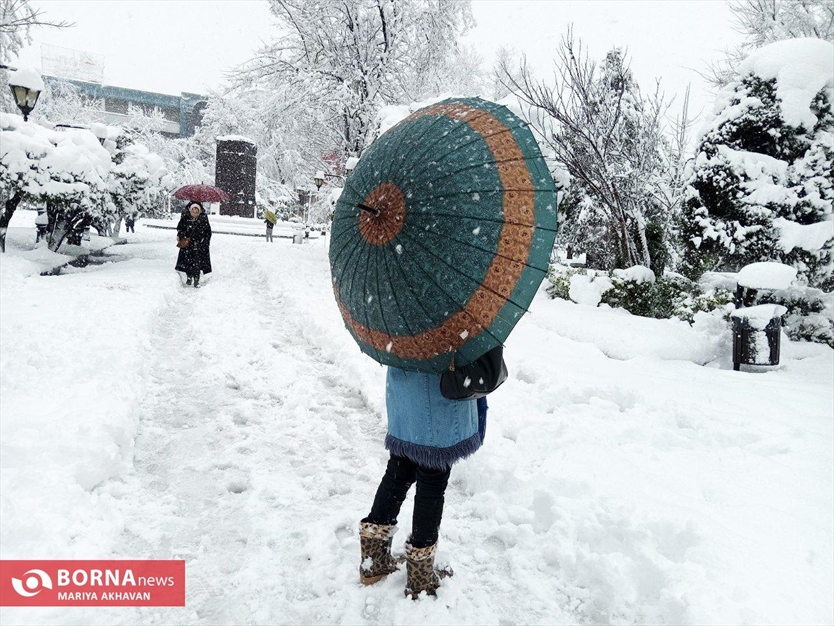 نخستین برف زمستانی رشت