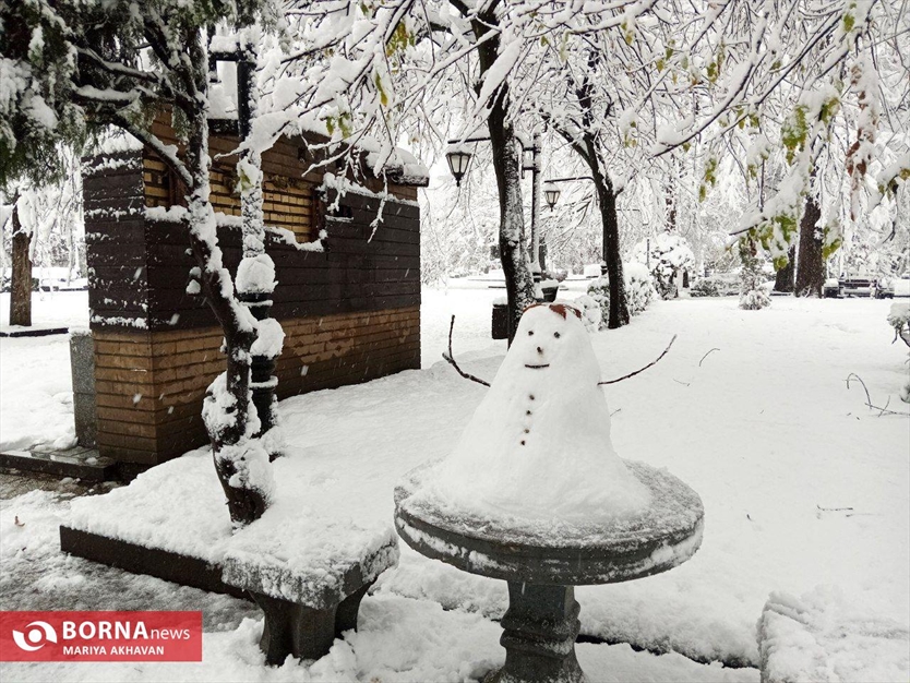 نخستین برف زمستانی رشت