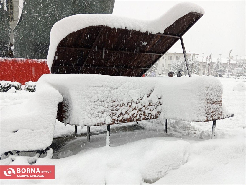 نخستین برف زمستانی رشت