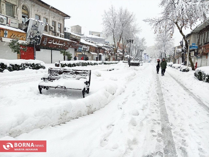 نخستین برف زمستانی رشت