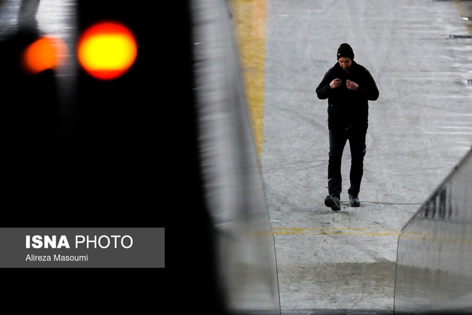 بدرقه مسافران نوروزی در راه آهن تهران