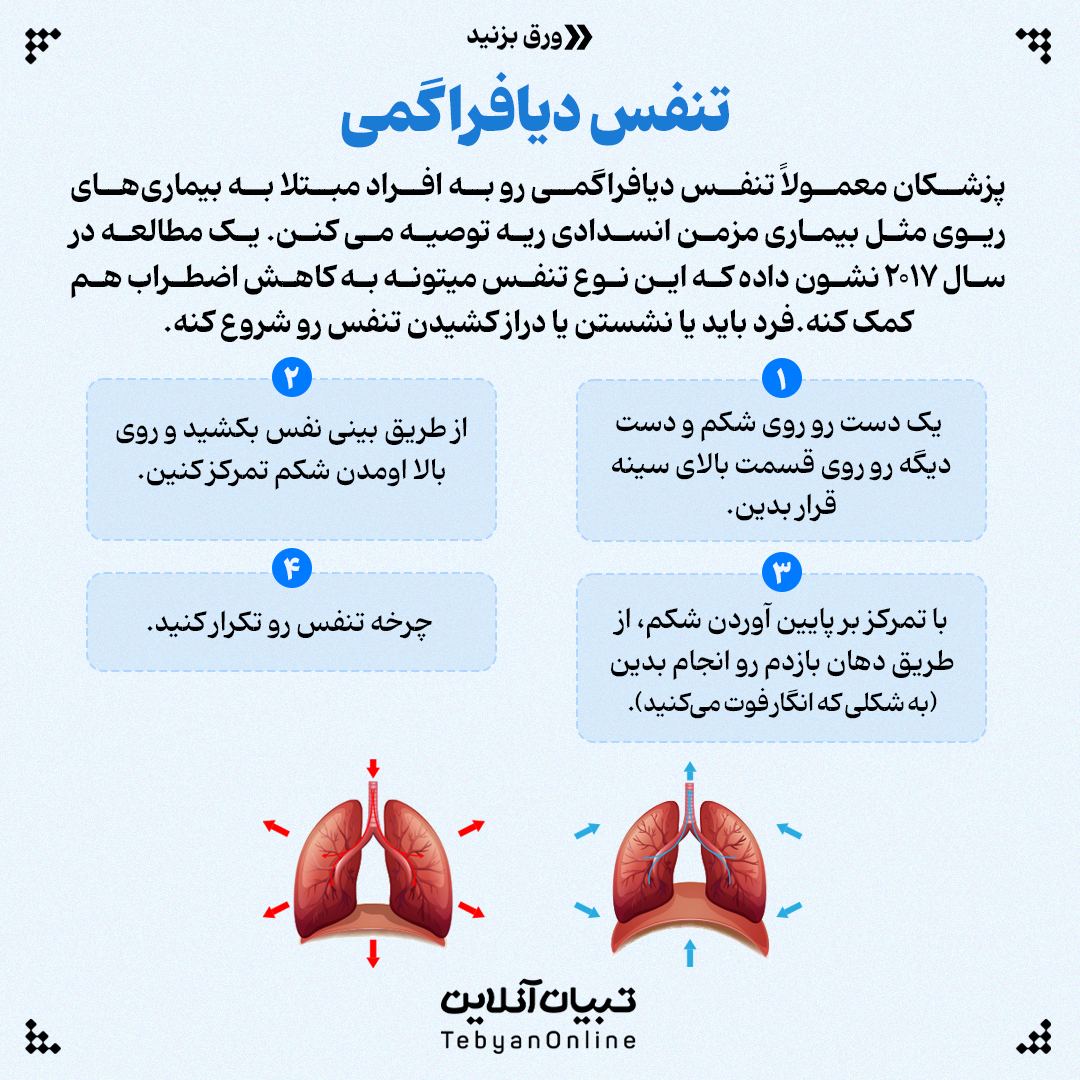 تمرین تنفسی اضطراب  