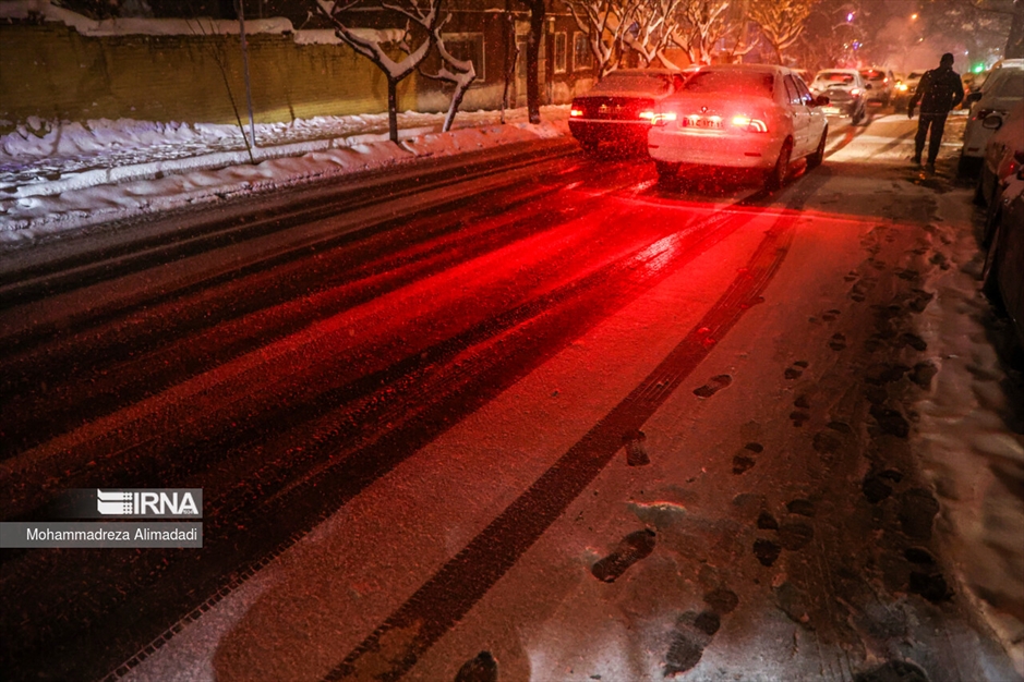 بارش برف در شمال تهران