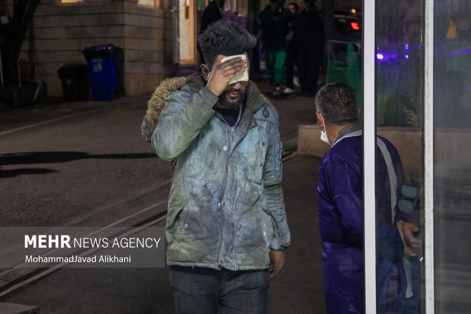 مصدومین آخرین چهارشنبه سال در بیمارستان شهید مطهری