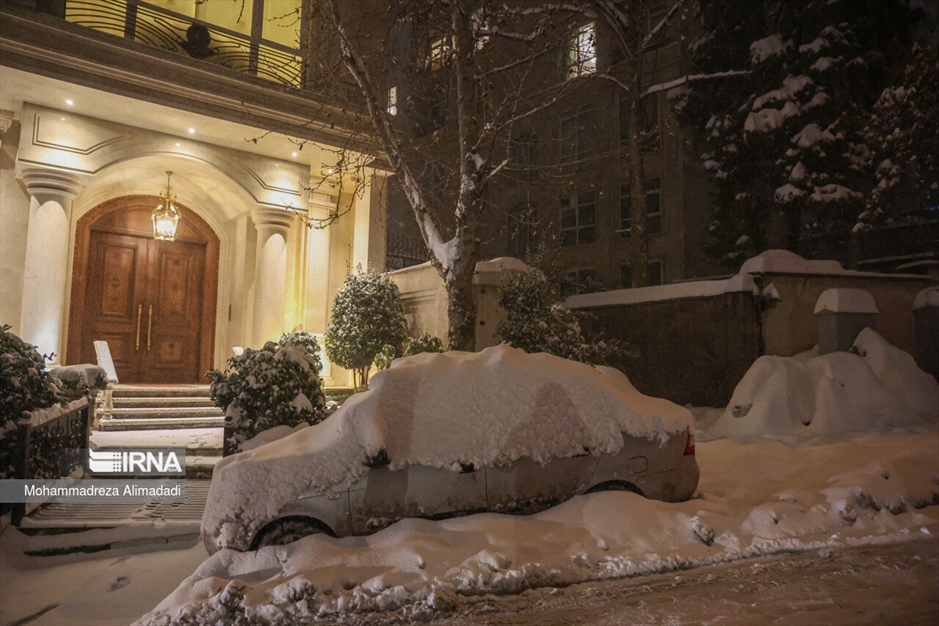 بارش برف در شمال تهران