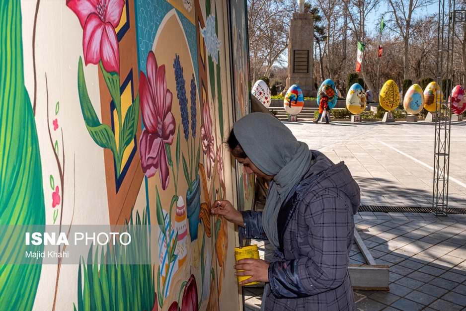 جشنواره تخم مرغ رنگی و تابلو نقاشی