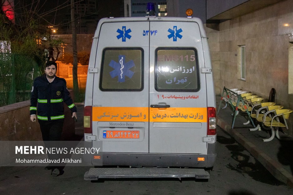 مصدومین آخرین چهارشنبه سال در بیمارستان شهید مطهری