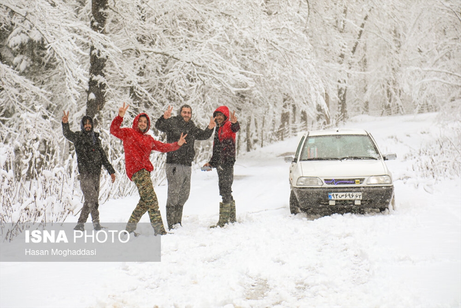 بارش برف سوادکوه مازندران