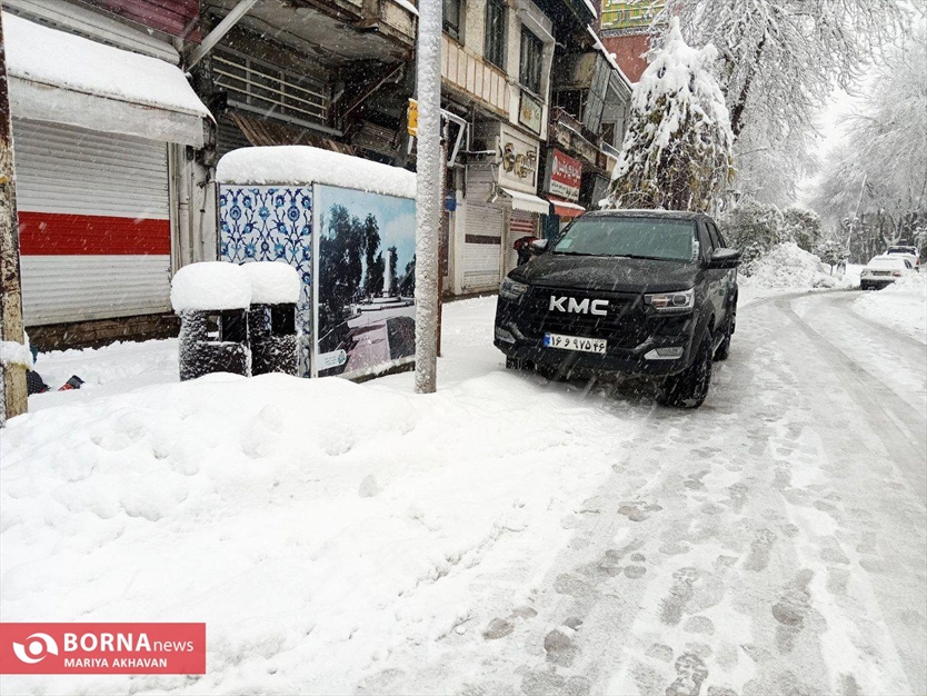 نخستین برف زمستانی رشت