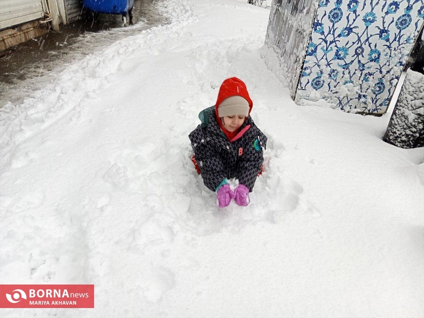 نخستین برف زمستانی رشت