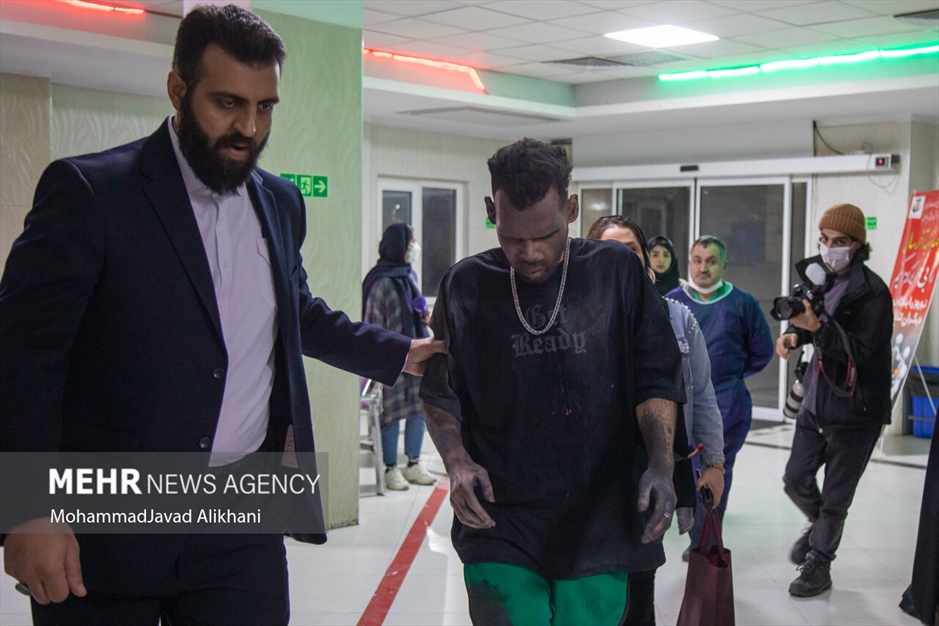 مصدومین آخرین چهارشنبه سال در بیمارستان شهید مطهری