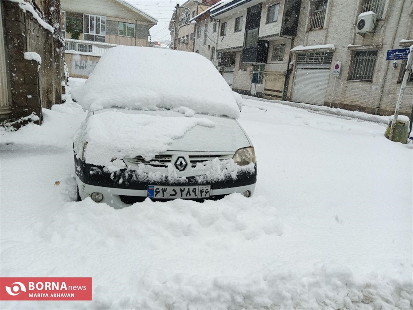 نخستین برف زمستانی رشت
