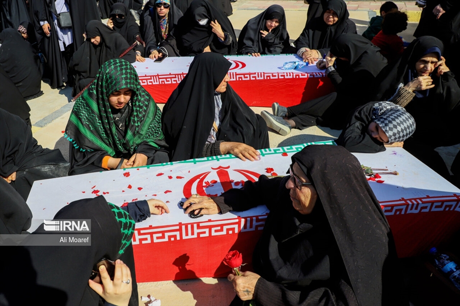 استقبال از پیکر شهدا در مرز شلمچه